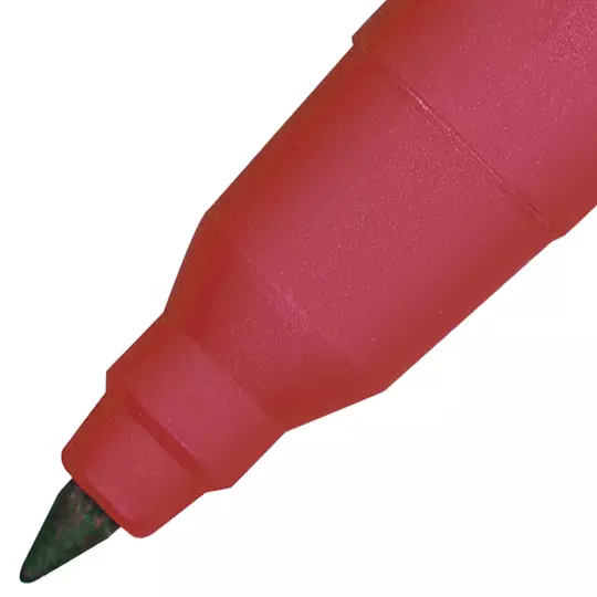 Plumón ultra fino Monopol 0.5 mm color rojo caja con 12 pzas