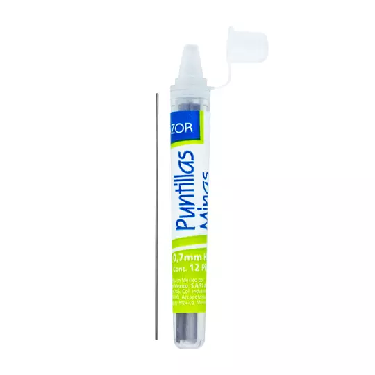 Puntillas para lapicero Azor de 0.7 mm tubo con 12 puntillas