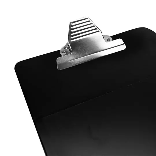 Tabla de plástico Sablón con clip metálico tamaño carta color negro