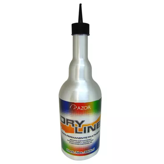 Tinta permanente Dry Line Azor color azul de 355 ml