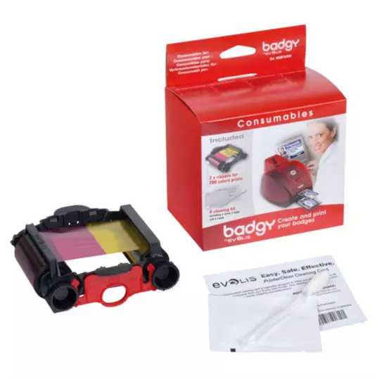 Ribbon Color YMCKO BADGY.