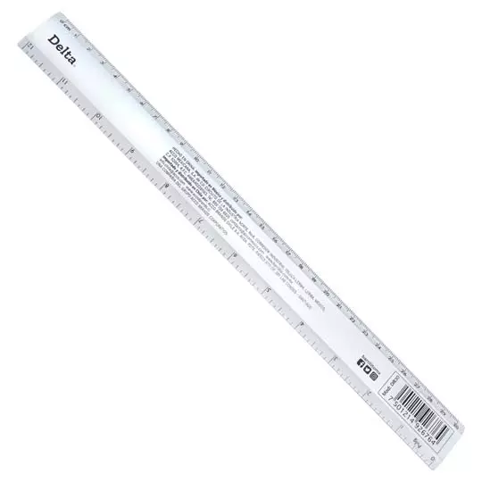 Regla metálica delta 30 cm Barrilito de aluminio