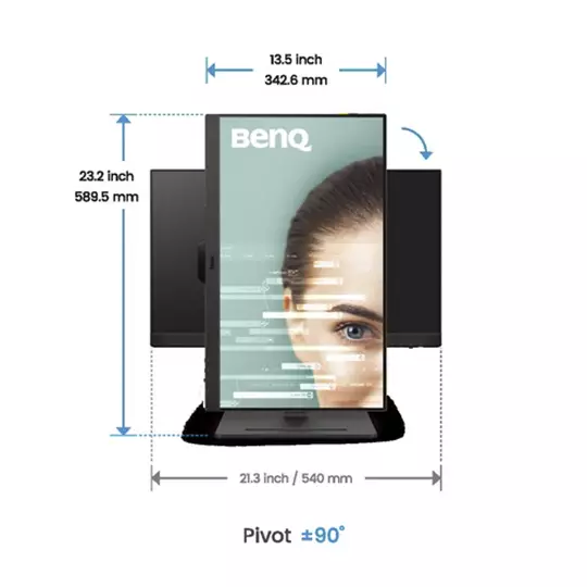 Monitor BENQ 23.8 pulgadas LED Full HD.