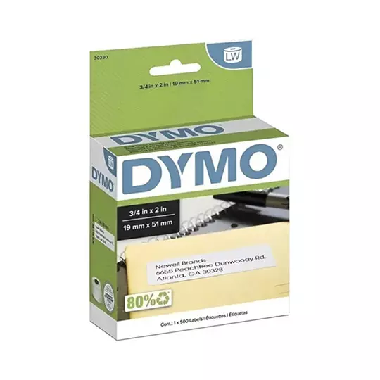Etiqueta DYMO blanca de 51x19mm etiqueta para remitente 1 rollo con 50 piezas