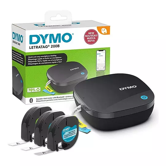 Rotualdroa Dymo LetraTag 200B + 3 cintas.