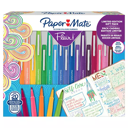 Plumigrafo Paper Mate Flair Set de 20 piezas colores surtidos