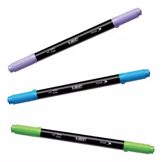 Rotuladores BIC Intensity doble punta punto fino 0.4 mm caja con 6 piezas