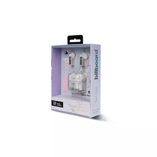 LM-Audífonos inalámbricos BILLBOARD Soul clear TWS color blanco