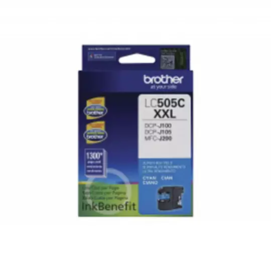 Cartucho brother tinta cian LC505C.