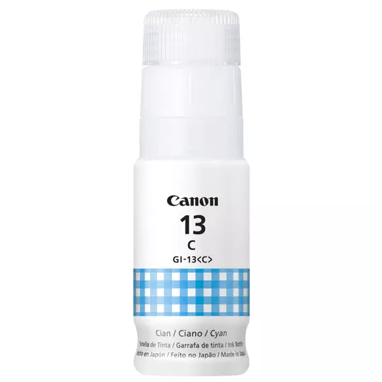 Tinta Canon GI-13 cyan.