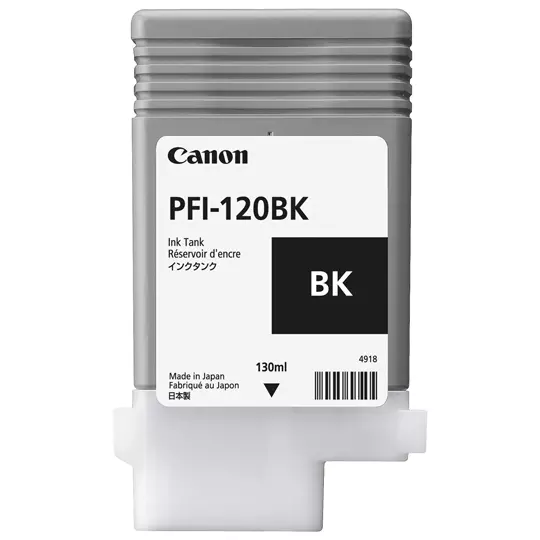 Tanque de tinta Canon PFI-120 negro. 