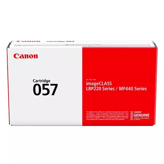 Cartucho Canon para toner 057 negro.