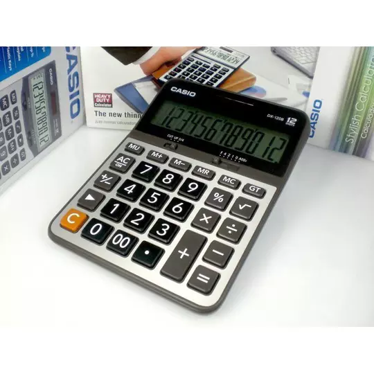 Calculadora de escritorio 12 dígitos CASIO pantalla de cristal líquido