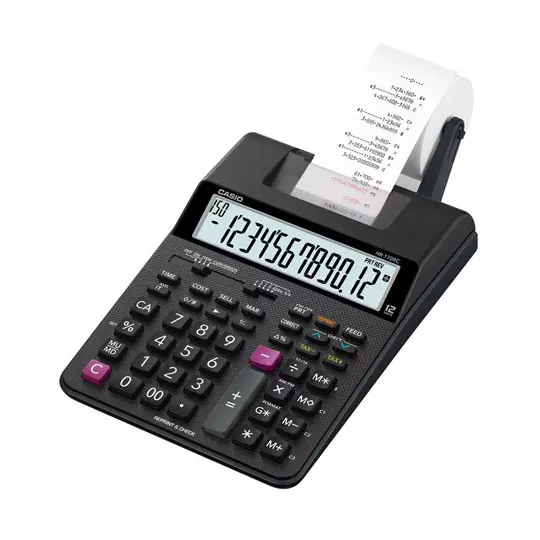 Sumadora 12 dígitos CASIO 2.0 líneas porsegundo