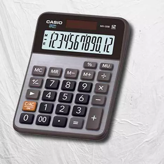 Calculadora de escritorio 12 dígitos CASIO pantalla de cristal líquido