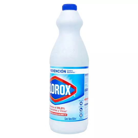Blanqueador Clorox, cloro 930 ml.