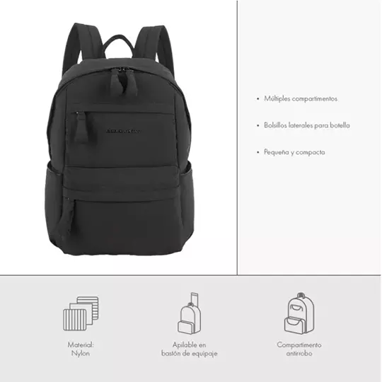 LM-Mochila COOLCAPITAL Noxus backpack 14" color negro