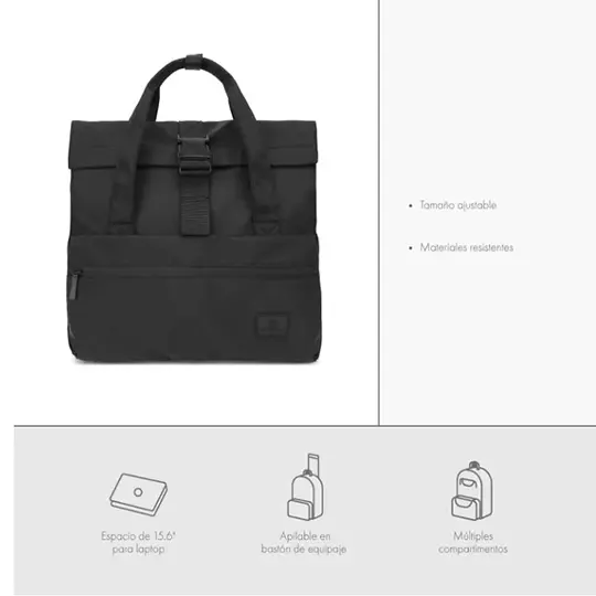 LM-Portafolio para laptop COOLCAPITAL Rizz 14" color negro