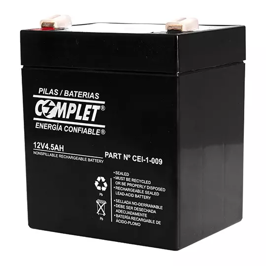 Batería reemplazo complet de 12 V, bateria de reemplazo complet 12 V 4.5 AH