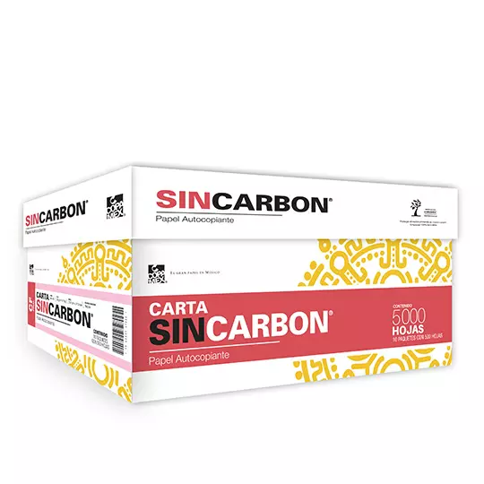 Caja de papel autocopiante final copamex Sin carbon rosa 75gr