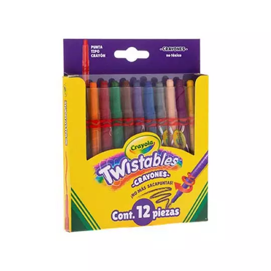Mini crayones Crayola Twistables 12 unidades