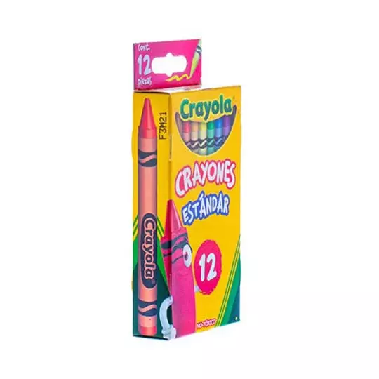 Crayones Crayola Estándar 9.21x.7.9 cm 12 piezas