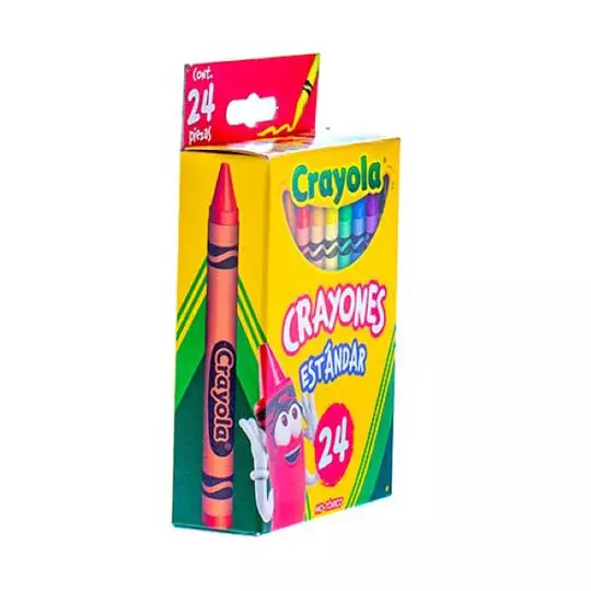 Crayones Crayola Estándar 9.21 cmx.7.9 cm 24 piezas