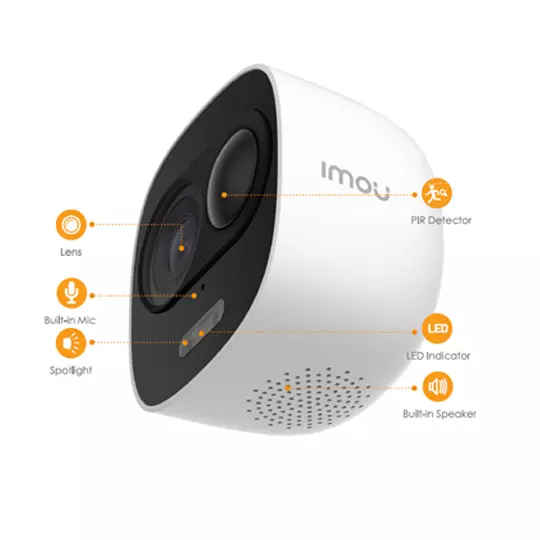 Cámara IP bullet WIFI Dahua 2 megapixeles modelo IMOU LOOC