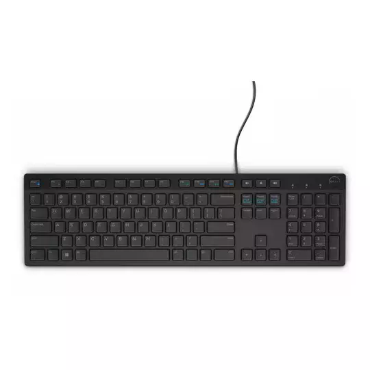 Kit Teclado y Mouse Dell KM300C,  Alámbrico USB.