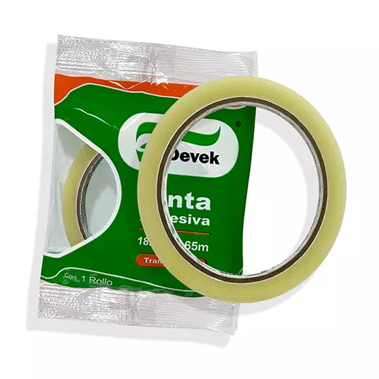 Cinta adhesiva corte facil Devek 24 mm x65 m