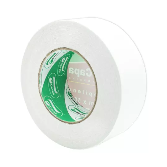 Cinta doble capa DEVEK 48 mm x 50 m color blanco, cinta de polipropileno