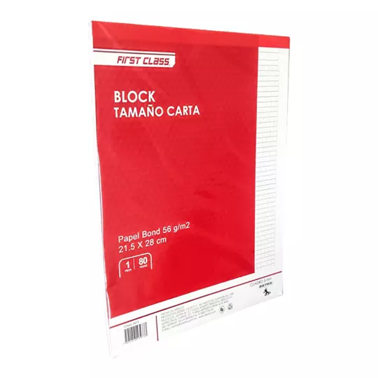 Block Dietrix tamaño carta cuadro 5mm 80 hojas
