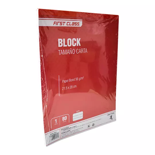 Block Dietrix tamaño carta rayado 80 hojas.