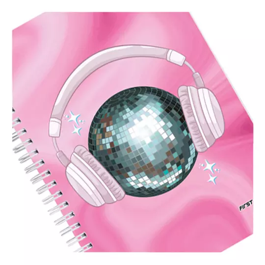 Cuaderno first class profesional 160 hojas  56 g.girly  audifonos