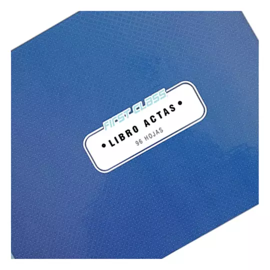 Libro italiano actas 96 hojas  First Class color azul 34.6 x 24 cm