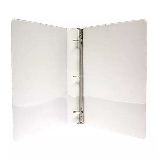 Carpeta panorámica Oxford carta blanca herraje de 1 pulgada "O"