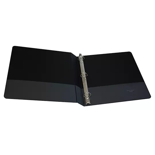 Carpeta panorámica Oxford carta negra herraje de 1 pulgada "O"