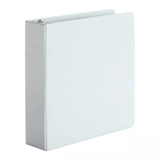 Carpeta panorámica Oxford carta blanca herraje de 2 pulgadas "O"