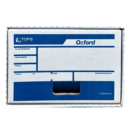 Caja para archivo Oxford Kraft oficio gaveta deslizable