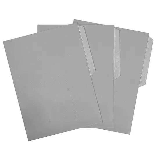 Folder de color Pendaflex carta color gris ceja 1/2 caja con 50 pzas