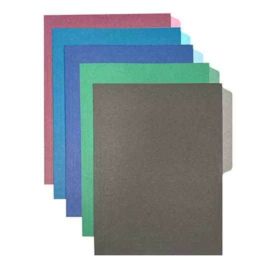 Folder de color Pendaflex carta color surtido ejecutivo ceja 1/2 caja 50 pzas