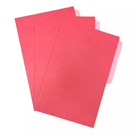 Folder manila Pendaflex oficio color rojo ceja 1/2 caja con 50 pzas