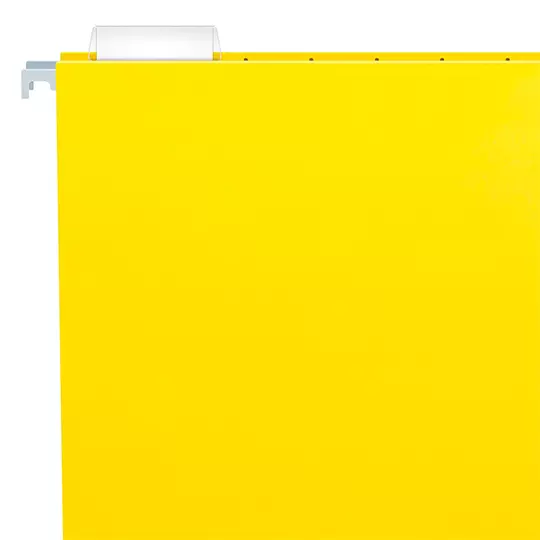 Folder colgante Pendaflex oficio colo amarillo caja con 25 pzas