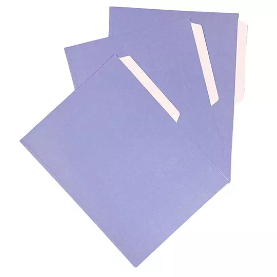 Folder de color Pendaflex carta color lavanda ceja 1/2 caja con 50 pzas