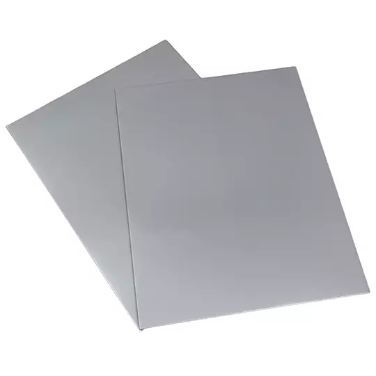 Folder showfolio laminado Oxford carta color gris caja con 25 pzas