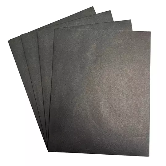 Folder con doble solapa Oxford carta color negro caja con 25 pzas