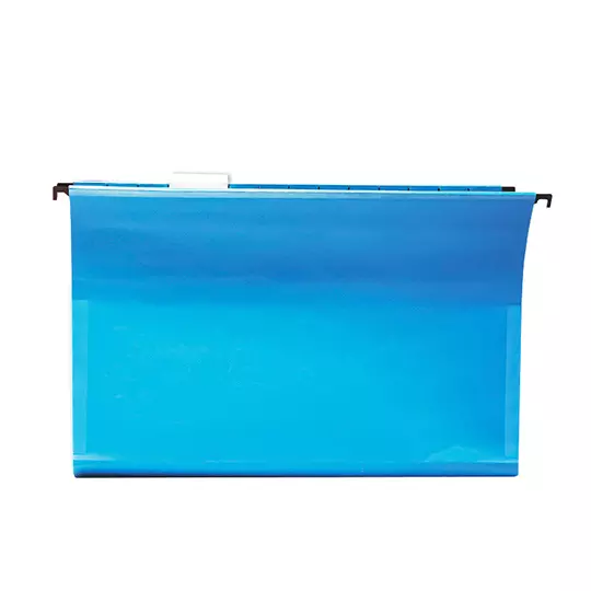 Folder colgante fondo caja Pendaflex oficio color azul caja con 25 pzas