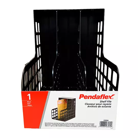 Archivo con divisiones Oxford color negro 30.5 x 22.9 x 27 cm