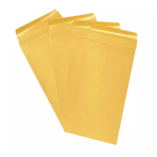 Sobre coin kraft engomado Ampad caja con 500 piezas
