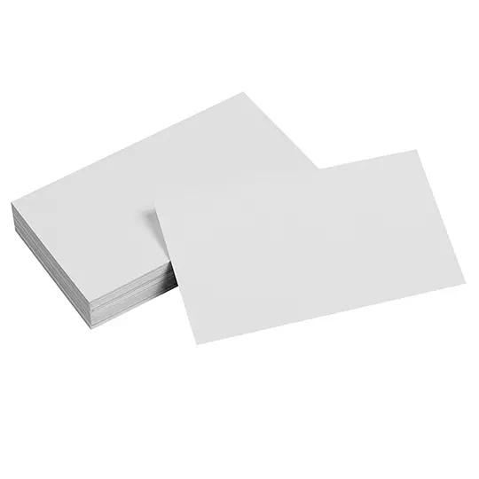 Tarjeta índice Oxford color blanco 7.6 x 12.7 cm paquete con 100 pzas